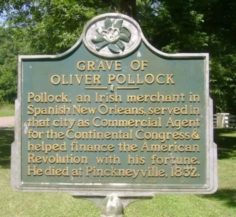 Grace of Oliver Pollock sign